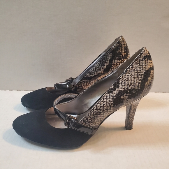 anne klein snakeskin heels
